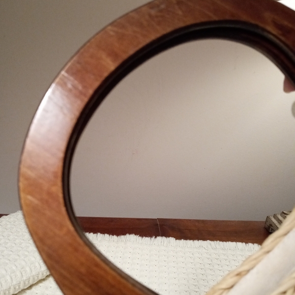 EUC Vintage Cappelli Straworld Natural Straw Purse With Embroidered Flowers - Picture 5 of 7